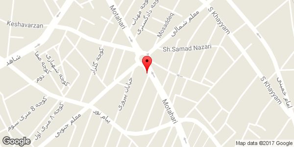 موقعیت پارچه سرای ماهوت روی نقشه