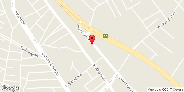 موقعیت کلینیک ساختمان پارادایس روی نقشه