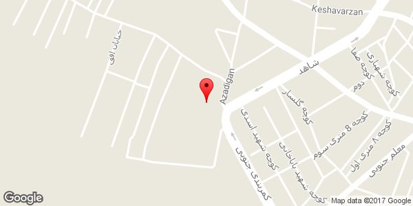 موقعیت تعمیرگاه اتومبیل جنرال روی نقشه