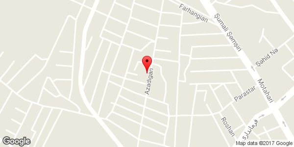 موقعیت تهیه مسکن آریا روی نقشه