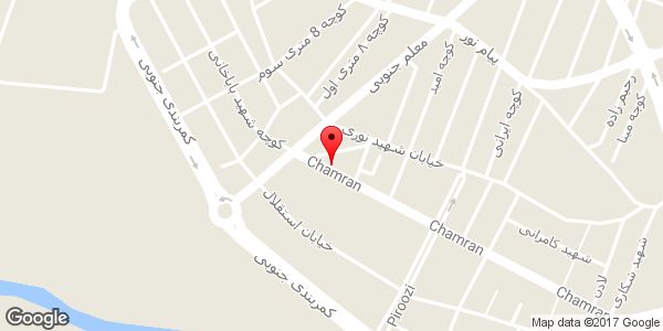 موقعیت خیاطی روی نقشه