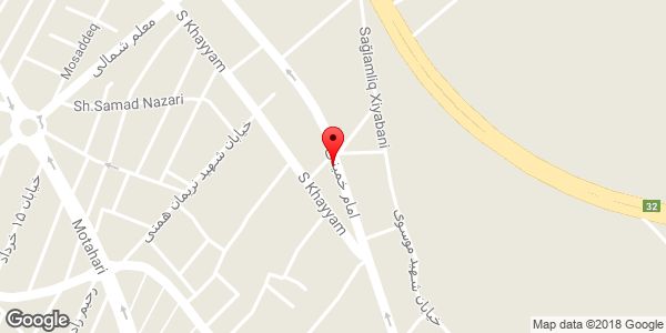 موقعیت بورس پوشاک و کفش و تجهیزات پزشکی پرستار روی نقشه