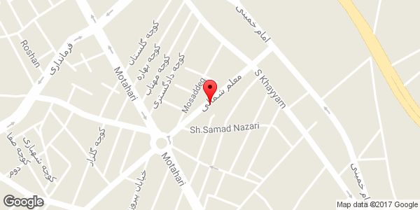 موقعیت فروشگاه بابک روی نقشه