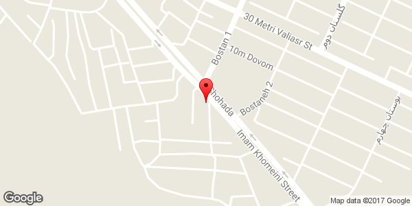 موقعیت جلوبند سازی و کمک فنر سازی امین روی نقشه