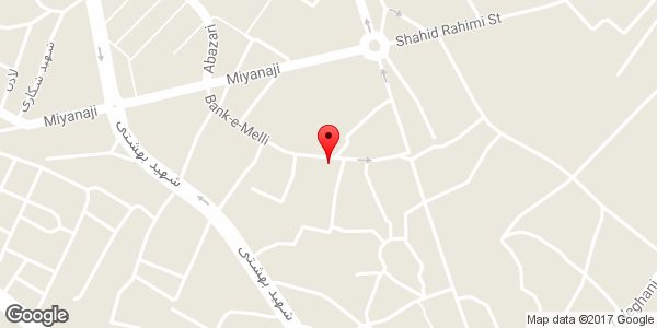 موقعیت دفتر کارخانه خوراک دام و طیور میاندانه روی نقشه