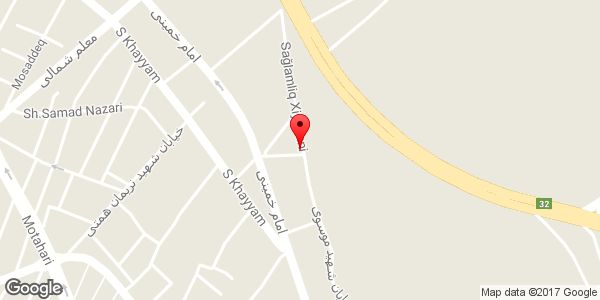 موقعیت نانوایی (سبوس دار) روی نقشه