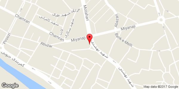 موقعیت سوپر مارکت ارزانسرای میانه روی نقشه