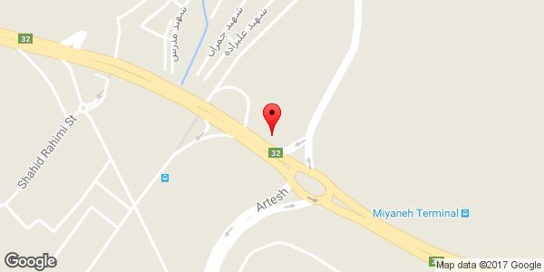 موقعیت تولیدی قافلان فوم روی نقشه