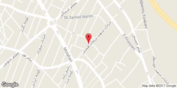 موقعیت آشپزخانه کد بانو روی نقشه