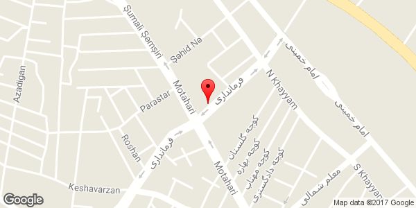 موقعیت ایستگاه شکم روی نقشه