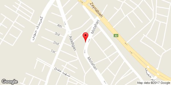 موقعیت دفتر تاسیسات آریا روی نقشه