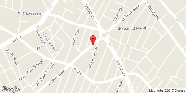 موقعیت کتابفروشی و لوازم التحریر فرهنگ روی نقشه