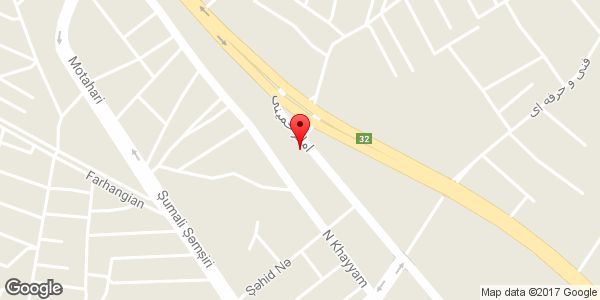 موقعیت تالار پذیرایی چشم انداز روی نقشه