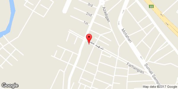 موقعیت مثلث ایستا روی نقشه