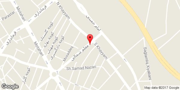 موقعیت لباس فروشی اسماعیل روی نقشه