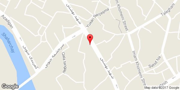 موقعیت کانون بازنشستگان راه آهن میانه روی نقشه