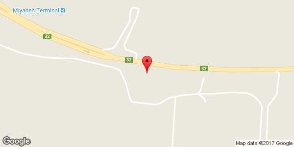 موقعیت اداره هواشناسی میانه روی نقشه