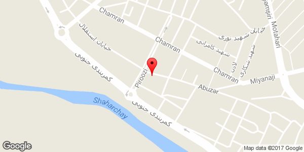 موقعیت اداره امور منابع آب میانه روی نقشه