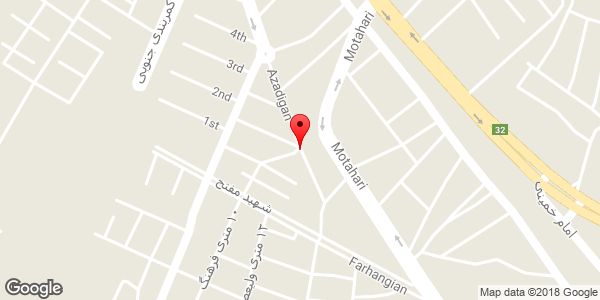 موقعیت خیابان آزادگان شمالی روی نقشه