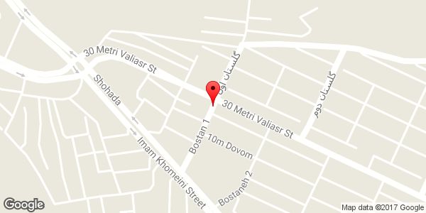 موقعیت رستوران ولیعصر روی نقشه