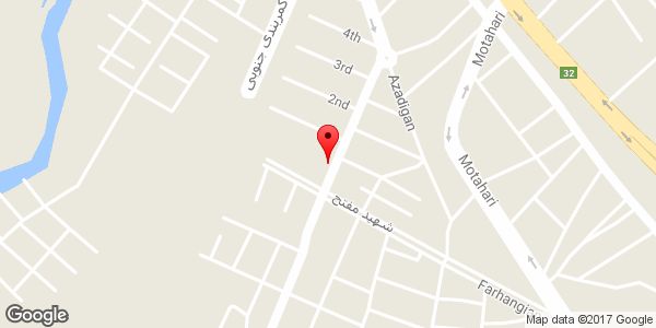 موقعیت دبستان دخترانه معلم - دوره اول و دوم روی نقشه