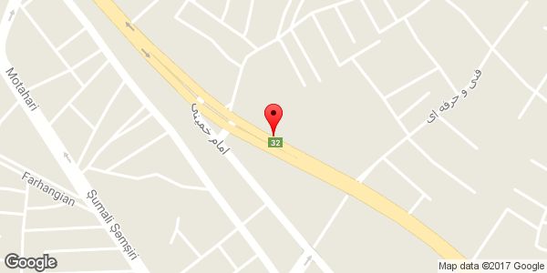 موقعیت باطری سازی عدل روی نقشه