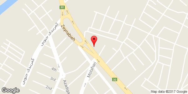 موقعیت صافکاری اتومبیل علی روی نقشه