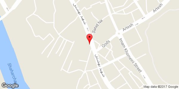 موقعیت مصالح ساختمانی اجلی روی نقشه