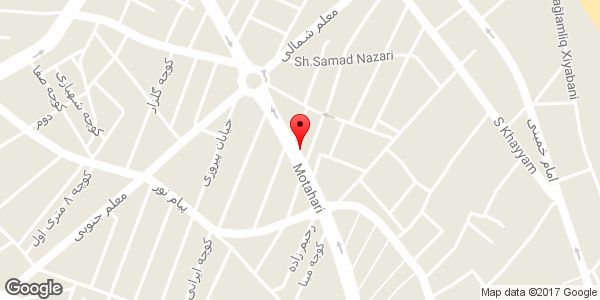 موقعیت فروشگاه کیف و کفش پاشنه طلا روی نقشه