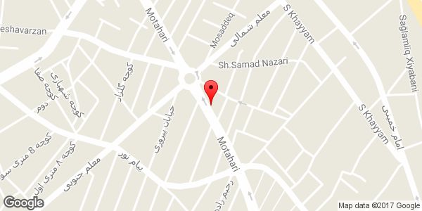 موقعیت پارچه سرای تریکو زرین روی نقشه