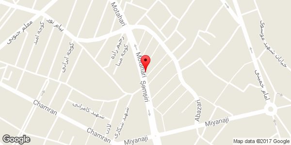 موقعیت صنایع چوبی فلزی آرتین روی نقشه