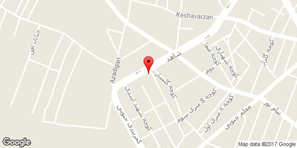 موقعیت سوپر مارکت روی نقشه