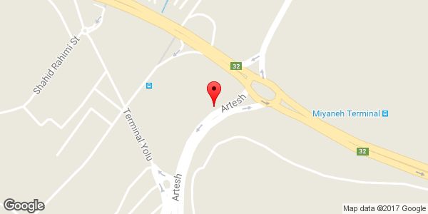 موقعیت شهاب گاز سوز روی نقشه