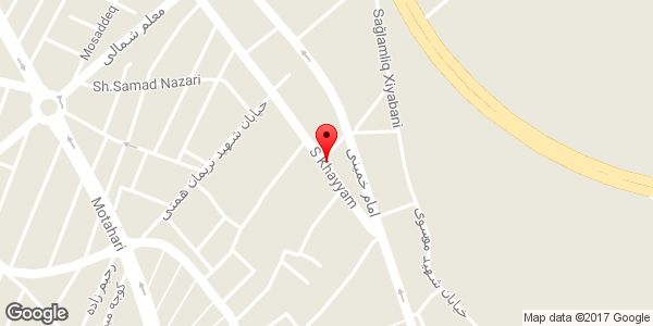 موقعیت آرایشگاه شاپور روی نقشه