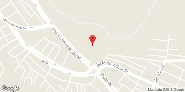 موقعیت قبرستان گلستان شهدای میانه روی نقشه