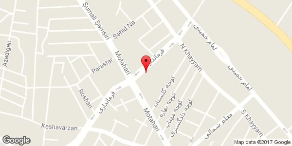 موقعیت اداره پست شهرستان میانه روی نقشه